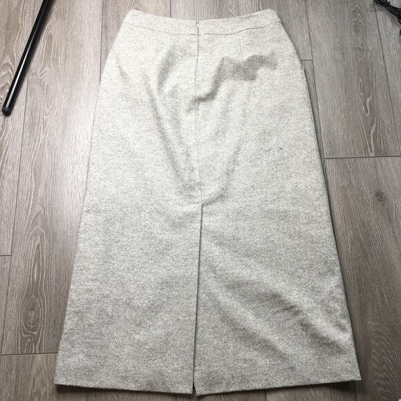 Brooks Brothers Petite Womens Midi Pencil Skirt Lined Wool Silk Blend Size 12 - Picture 9 of 10
